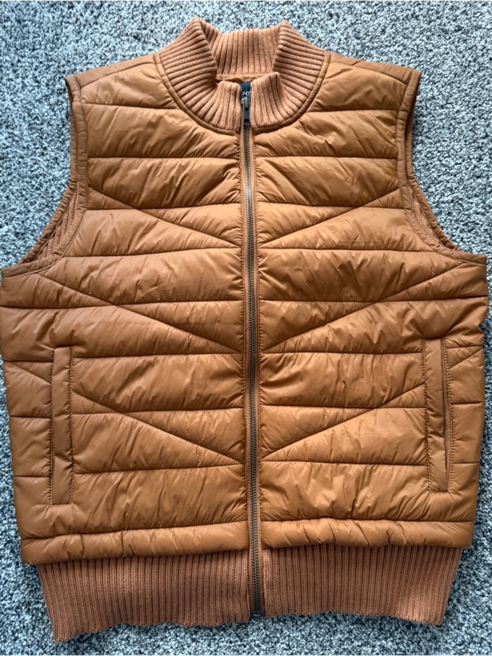Liverpool Quilted Puffer Vest in Camel